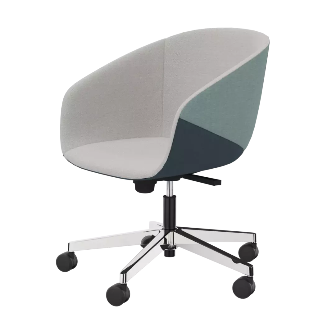 Upholstered swivel chair