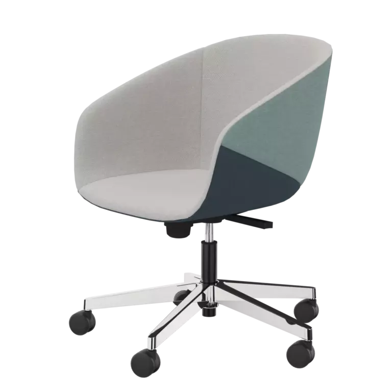 Upholstered swivel chair