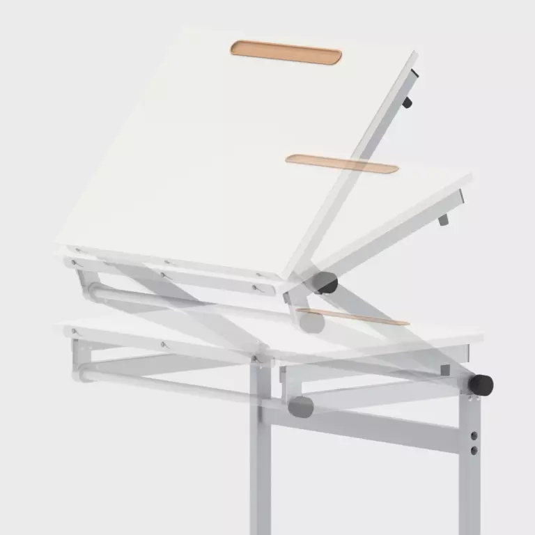 Table with inclined top, single seat