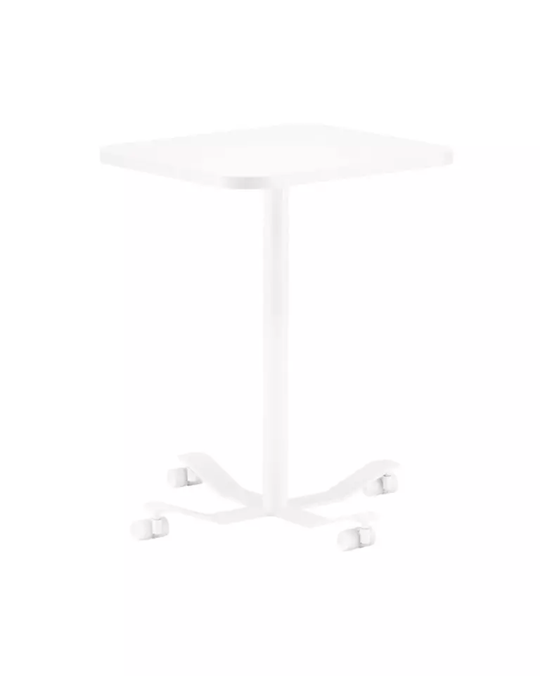 Solu table with castors