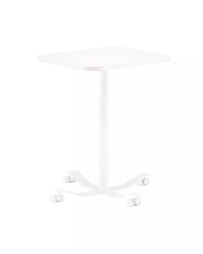Solu table with castors
