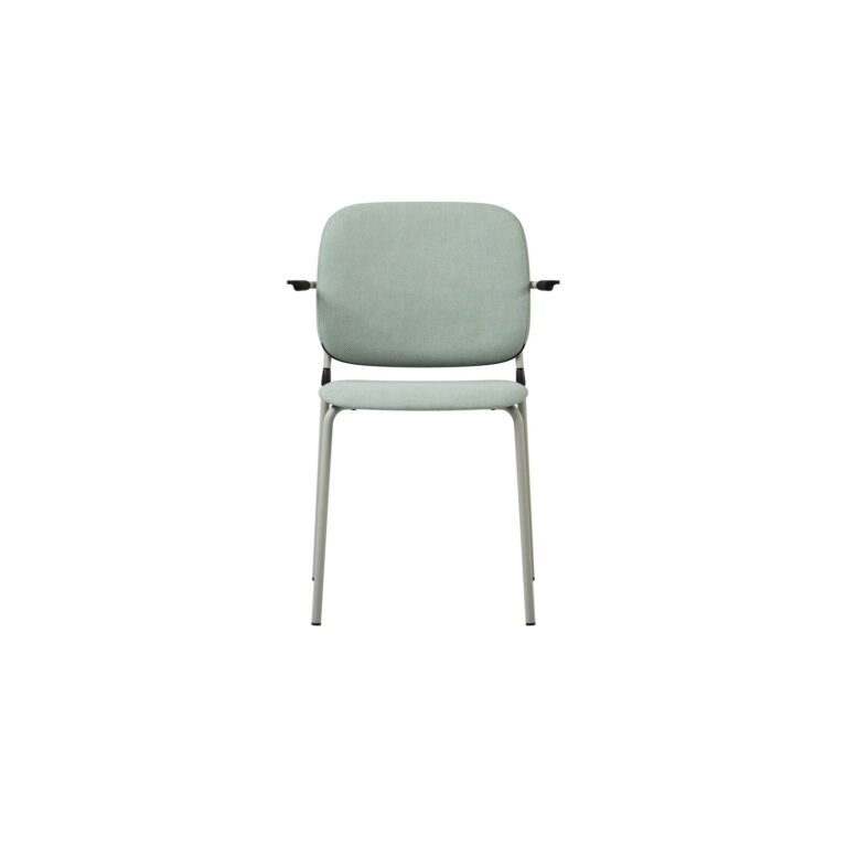 Bow, chair with metal legs, stackable
